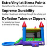 Image of POGO Inflatable Bouncers 13.5'H Crossover Blue Rainbow Dual Lane Bounce House Slide with Pool with Blower, Backyard Party Package by POGO 754972302708 5523 13.5'H Crossover Blue Rainbow Dual Lane Bounce House Slide Pool Blower