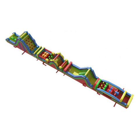 POGO Inflatable Bouncers 130' Retro GIANT 4-Piece Obstacle Course by POGO 754972360692 592 130' Retro GIANT 4-Piece Obstacle Course by POGO by POGO SKU# 592