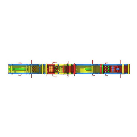 POGO Inflatable Bouncers 130' Retro GIANT 4-Piece Obstacle Course by POGO 754972360692 592 130' Retro GIANT 4-Piece Obstacle Course by POGO by POGO SKU# 592