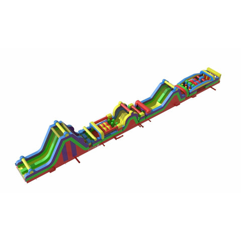 POGO Inflatable Bouncers 130' Retro GIANT 4-Piece Obstacle Course by POGO 754972360692 592 130' Retro GIANT 4-Piece Obstacle Course by POGO by POGO SKU# 592