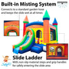 Image of POGO Inflatable Bouncers 14 1/2'H Crossover Rainbow Bounce House Slide Combo with Blower, Backyard Party Package by POGO 754972311588 5527 14 1/2'H Crossover Bounce House Combo w/ Blower Backyard Party Package