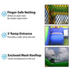 Image of POGO Inflatable Bouncers 14 1/2'H Crossover Rainbow Bounce House Slide Combo with Blower, Backyard Party Package by POGO 754972311588 5527 14 1/2'H Crossover Bounce House Combo w/ Blower Backyard Party Package