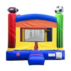 POGO Inflatable Bouncers 14.5'H Crossover Deluxe Sports Bounce House with Blower by POGO 840344502804 6235