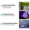 Image of POGO Inflatable Bouncers 14.5'H Crossover Pink Bounce House and Slide Combo with Blower, Backyard Party Package by POGO 754972311601 5526 14.5'H Crossover Pink Bounce House Slide Combo Blower Backyard Party