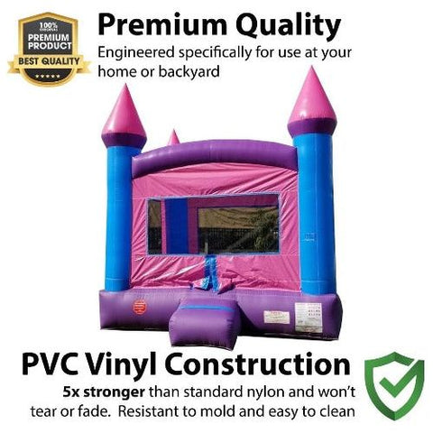 14.5' H Crossover Pink Bounce House by POGO