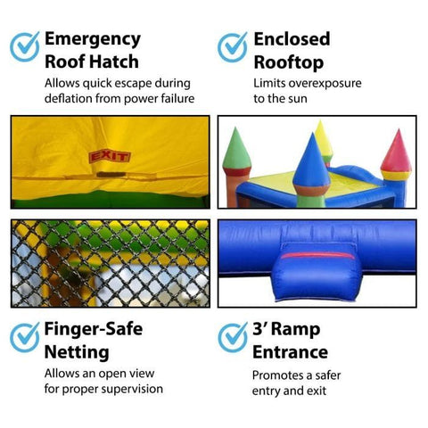 POGO Inflatable Bouncers 14.5' H Crossover Rainbow Bounce House, Backyard Party Package by POGO $1,062.49 5504 14.5'H Crossover Rainbow Bounce House Backyard Party Package POGO 5504