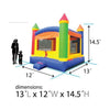 Image of POGO Inflatable Bouncers 14.5' H Crossover Rainbow Bounce House, Backyard Party Package by POGO $1,062.49 5504 14.5'H Crossover Rainbow Bounce House Backyard Party Package POGO 5504