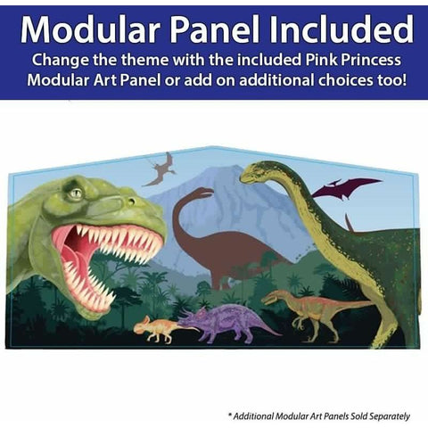 POGO Inflatable Bouncers 15.5' H Rainbow Modular Bounce House with Blower and Dinosaur Art Panel by POGO 754972336567 7492-1987 15.5' H Rainbow Modular Bounce House with Blower and Dinosaur Art Panel 