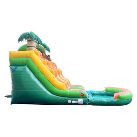 POGO Inflatable Bouncers 15'H Crossover Tropical Inflatable Water Slide with Blower and Pool with Blower and Pool by POGO 840344503177 6253 15'H Crossover Tropical Inflatable Slide Blower Pool Blower Pool POGO