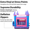 Image of POGO Inflatable Bouncers 15'H Modular Pink Inflatable Bounce House with Blower and Princess Art Panel by POGO 754972336529 1986 15' Modular Pink Inflatable Bounce House w Blower & Princess Art Panel