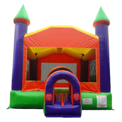 POGO Inflatable Bouncers 15'H Orange Castle Inflatable Bounce House with Blower by POGO 754972372473 1950 15'H Orange Castle Inflatable Bounce House with Blower by POGO 1950