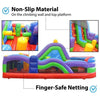 Image of POGO Inflatable Bouncers 15'H Retro Radical Run Inflatable Obstacle Course with Blower by POGO 754972354950 433-15