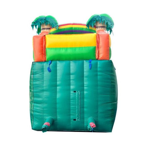 POGO Inflatable Bouncers 15'H Tropical Inflatable Water Slide with Blower and Pool with Blower and Pool by POGO 6253 15'H Tropical Inflatable Water Slide Blower and Pool Blower Pool POGO