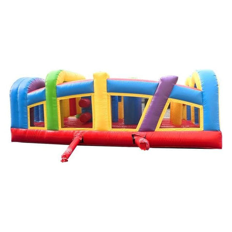 POGO Inflatable Bouncers 19.5'H Crossover Inflatable Obstacle Course with Blower by POGO 840344515064 6259