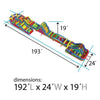 Image of POGO Inflatable Bouncers 19'H Retro MAMMOTH 6-Piece Obstacle Course by POGO 754972360791 607-19 19'H Retro MAMMOTH 6-Piece Obstacle Course by POGO SKU# 607-19