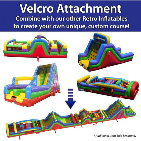 POGO Inflatable Bouncers 19'H Retro Monster 7-Piece Radical 7E Obstacle Course Climb by POGO 781880221845 664 19'H Retro Monster 7-Pc Radical 7E Obstacle Course Climb POGO SKU# 664