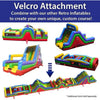 Image of POGO Inflatable Bouncers 19'H Retro Monster 7-Piece Radical 7E Obstacle Course Climb by POGO 781880221845 664 19'H Retro Monster 7-Pc Radical 7E Obstacle Course Climb POGO SKU# 664