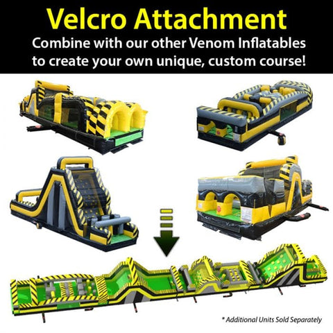 POGO Inflatable Bouncers 19'H Venom BEAST 5-Piece Radical Obstacle Course Dual Climb by POGO 754972360937 623