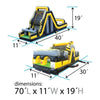 Image of POGO Inflatable Bouncers 19'H Venom SUPER 2-Piece Obstacle Course Climb by POGO 754972360838 610 19'H Venom SUPER 2-Piece Obstacle Course Climb by POGO SKU# 610