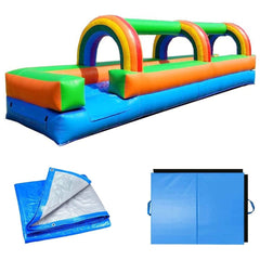 25'L Crossover Rainbow Slip n Slide with Blower by POGO