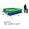 Image of POGO Inflatable Bouncers 3'H Crossover Twister Inflatable Interactive Game by POGO 781880284123 2453 3'H Crossover Twister Inflatable Interactive Game by POGO SKU# 2453