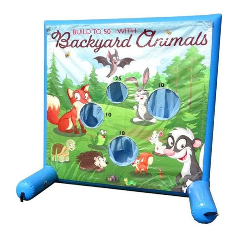 POGO Inflatable Bouncers 5.6 'H Backyard Animals, Sealed Air Inflatable Frame Game by POGO