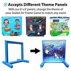 5.6' H Mermaid Treasure, Sealed Air Inflatable Frame Game by POGO