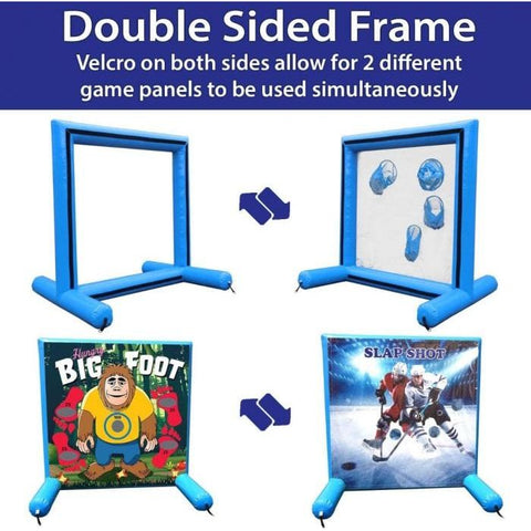 POGO Inflatable Bouncers 5.6 'H School Daze, Sealed Air Inflatable Frame Game by POGO