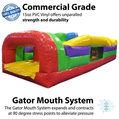 POGO Inflatable Bouncers 59'H Retro SUPER 2-Piece Radical 7E Obstacle Course by POGO 754972360708 593 59'H Retro SUPER 2-Piece Radical 7E Obstacle Course by POGO SKU# 593