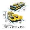 Image of POGO Inflatable Bouncers 59'H Venom SUPER 2-Piece Radical 7E Dual Obstacle Course by POGO 754972360869 614