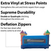 Image of POGO Inflatable Bouncers 8'H Junior Rainbow Castle Indoor Bounce House with Blower by POGO 754972324694 1898 8'H Junior Rainbow Castle Indoor Bounce House with Blower by POGO 1898