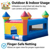 Image of POGO Inflatable Bouncers 8'H Junior Rainbow Castle Indoor Bounce House with Blower by POGO 754972324694 1898 8'H Junior Rainbow Castle Indoor Bounce House with Blower by POGO 1898