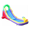 Image of POGO Inflatable Bouncers 9.5'H Backyard Kids Inflatable Water Slide with Splash Cannon and Pool by POGO 12' Fire Red Marble Inflatable Water Slide w Blower by POGO SKU# 30