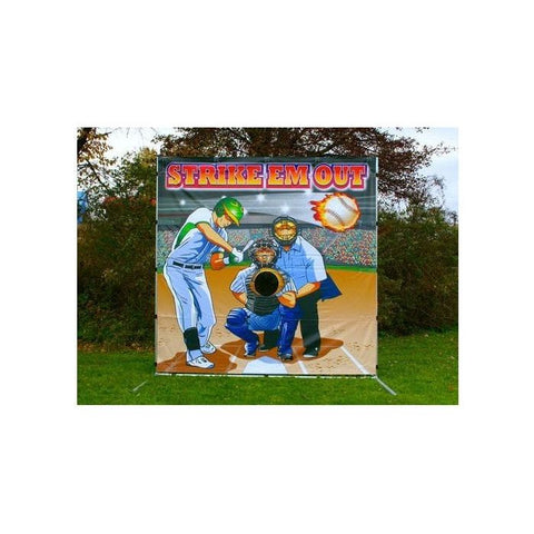 POGO Inflatable Bouncers Baseball Toss - Strike 'Em Out Interactive Carnival Frame Game by POGO 754972299251 1518