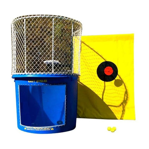 POGO Inflatable Bouncers Blue Portable Dunking Booth with New Wingless Design by POGO 754972370059 1685 Blue Portable Dunking Booth with New Wingless Design SKU# 1685