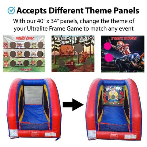 POGO Inflatable Bouncers Complete 50 Mile Bike Ride UltraLite Air Frame Game by POGO 1572 UltraLite Air Frame Game with Built-In Blower by POGO SKU# 1362