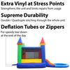 Image of POGO Inflatable Bouncers Crossover Rainbow Dual Lane Bounce House Slide with Pool with Blower, Backyard Party Package by POGO 754972302722 5521 Crossover Rainbow Dual Lane Bounce House Slide Pool Backyard Party