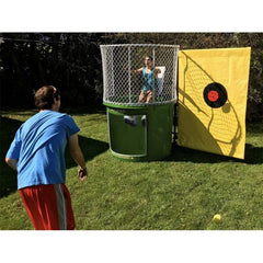 Hunter Green Portable Dunking Booth with New Wingless Design by POGO