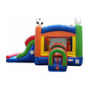 Image of POGO Inflatable Bouncers Kids Sports Bounce House and Double Lane Slide Combo with Blower by POGO 781880283966 358 Kids Sports Bounce House and Double Lane Slide Combo with Blower 
