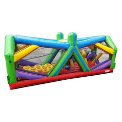 POGO Obstacle Course 30' Retro Radical Run Extreme Unit #2 Inflatable Obstacle Course with Blower by POGO 754972370080 6507 30' Retro Radical Run Extreme Unit 2 Inflatable Obstacle Course Blower