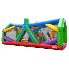 12'H Retro Radical Run Extreme Unit #2 Inflatable Obstacle Course with Blower by POGO