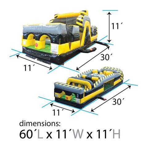 POGO Obstacle Course 60' Venom SUPER 2-Piece Dual Obstacle Course by POGO 754972360814 3849 60' Venom SUPER 2-Piece Dual Obstacle Course by POGO SKU# 3849