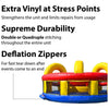 Image of POGO Obstacle Course Red, Yellow, and Blue U-Turn Inflatable Obstacle Course with Blower by POGO 754972309028 3623 Red, Yellow, and Blue U-Turn Inflatable Obstacle Course with Blower