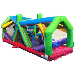 POGO Obstacle Courses 30' Retro Radical Run Extreme Unit #4 Inflatable Obstacle Course with Blower by POGO 754972370103 6509 30' Retro Radical Run Extreme Unit4 Inflatable Obstacle Course Blower