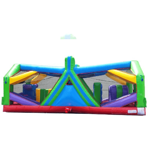 POGO Obstacle Courses 30' Retro Radical Run Extreme Unit #5 Inflatable Obstacle Course with Blower by POGO 754972370110 6510 30' Retro Radical Run Extreme Unit5 Inflatable Obstacle Course Blower