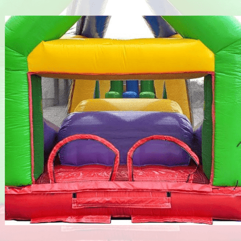 POGO Obstacle Courses 40' Retro Radical Run Extreme Unit #3 Inflatable Obstacle Course with Blower by POGO 754972370097 6508 40' Retro Radical Run Extreme Unit3 Inflatable Obstacle Course Blower