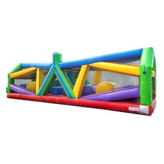 12'H Retro Radical Run Extreme Unit #3 Inflatable Obstacle Course with Blower by POGO