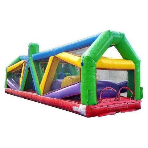 POGO Obstacle Courses 40' Retro Radical Run Extreme Unit #3 Inflatable Obstacle Course with Blower by POGO 754972370097 6508 40' Retro Radical Run Extreme Unit3 Inflatable Obstacle Course Blower