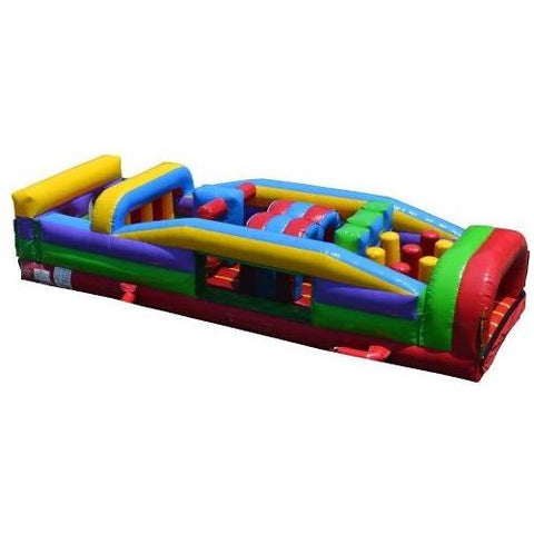 POGO Obstacle Courses 7-Element Retro Inflatable Obstacle Course with Blower by POGO 754972308717 3453 7-Element Retro Inflatable Obstacle Course with Blower POGO SKU# 3453