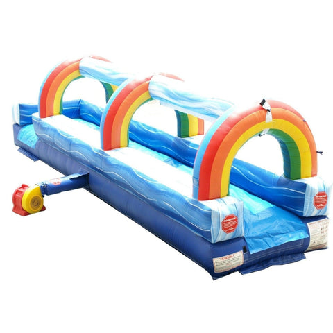 POGO SLIP N SLIDE 25' Blue Marble Inflatable Slip n Slide with Blower by POGO 754972348331 2849 25' Blue Marble Inflatable Slip n Slide with Blower by POGO SKU# 2849